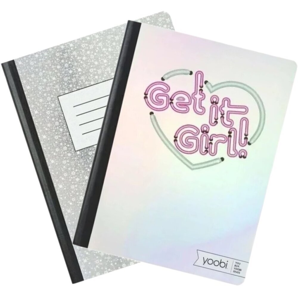 Lot Of 2 Yoobi! College Ruled Composition Notebook